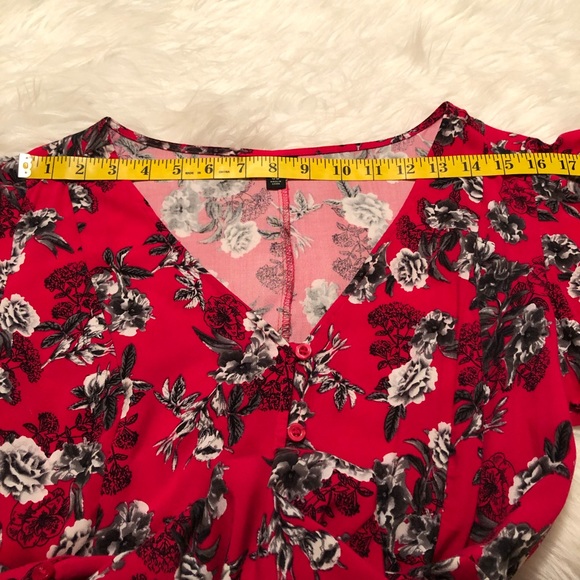 ❌SOLD❌TORRID FLORAL PRINT BUTTON CHALLIS DRESS - Picture 5 of 8
